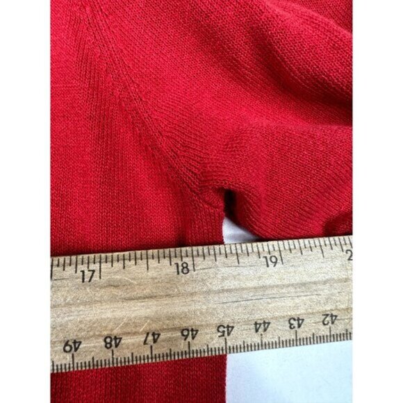 Johnny Was Button Floral‎ Embroidered Button Down Cardigan sz Small Red - Picture 6 of 7